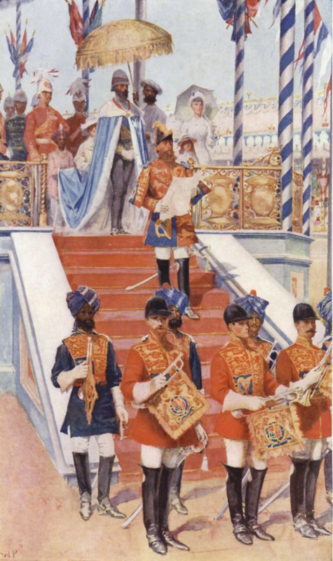 Kraliçe Victoria Hindistan İmparatoriçesi ilan edildi by Walter Paget
