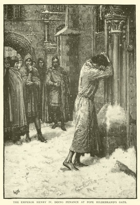İmparator Henry IV, Papa Hildebrands Kapısı