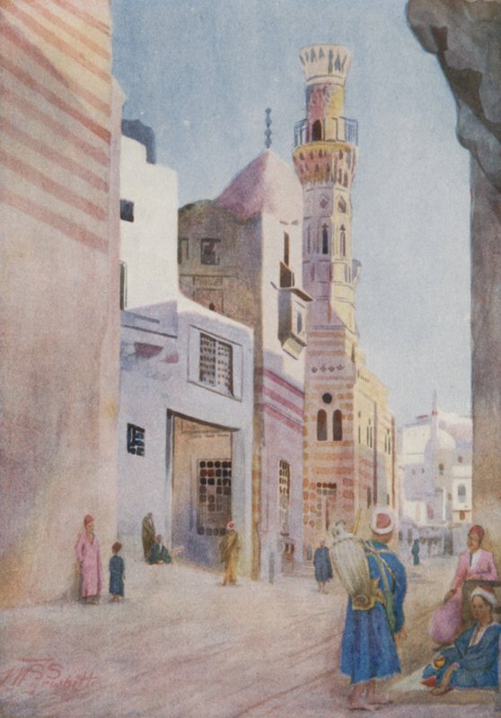 Şeriat Bab-el-Wazir'deki camiler, Kahire by Walter Spencer Stanhope Tyrwhitt