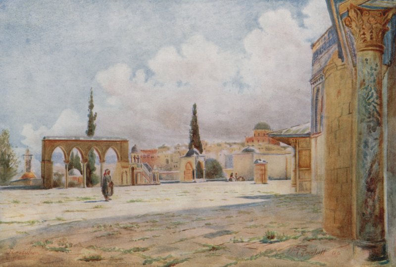 Caminin Güney Sundurması ve Yaz Minberi, Kudüs by Walter Spencer Stanhope Tyrwhitt