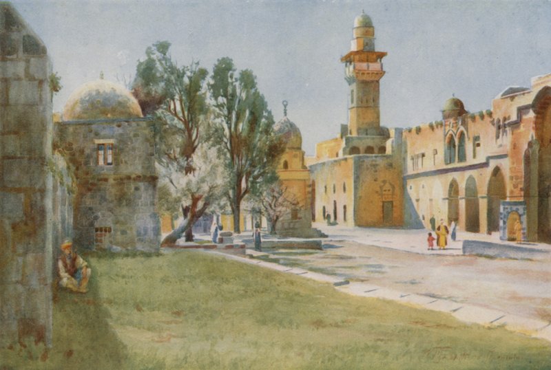Pamuk Tüccarlarının Kapısı, Kudüs by Walter Spencer Stanhope Tyrwhitt
