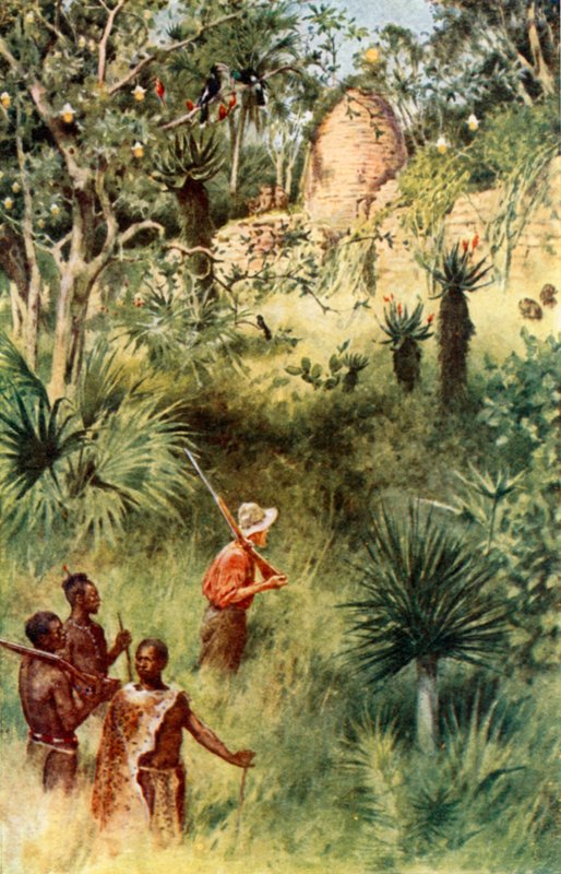 Mauch discovering the ruins of Zimbabwe by Walter Stanley Paget
