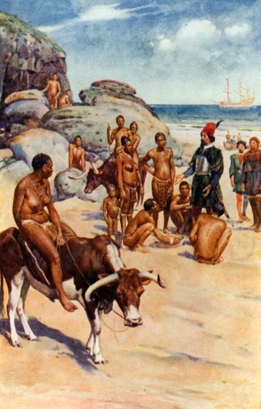 Portekizliler ve Hottentotlar by Walter Stanley Paget