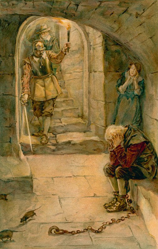 Neredeyse Açlıktan Ölen Bir Bay Dispondency ve Kızından Çok Korkan birini buldular by Walter Stanley Paget