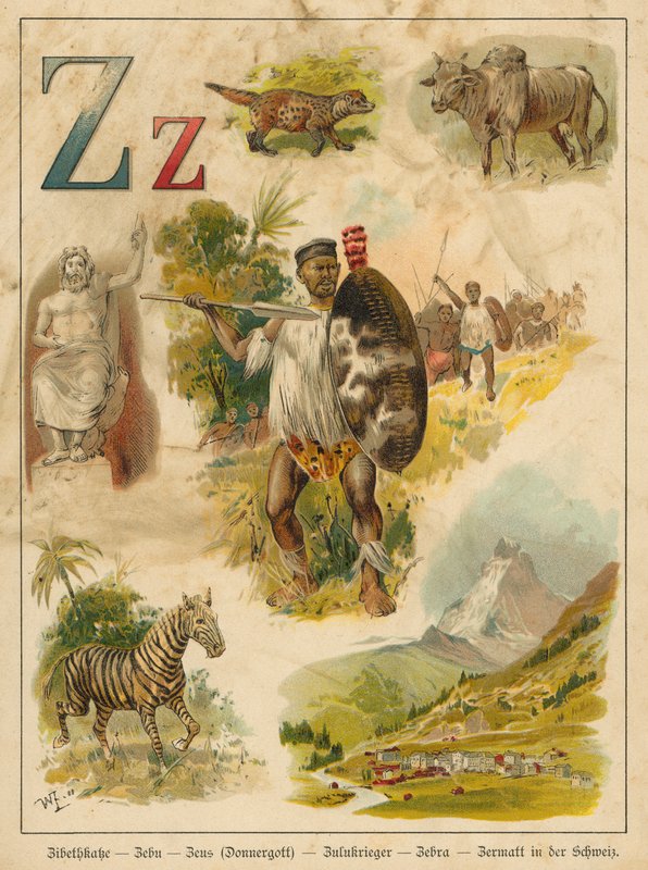 Z harfi (kromolito) by Walter Zweigle