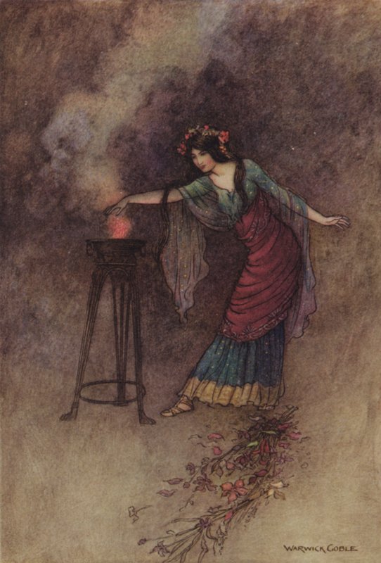 Geoffrey Chaucer, İyi Kadınların Efsanesi by Warwick Goble