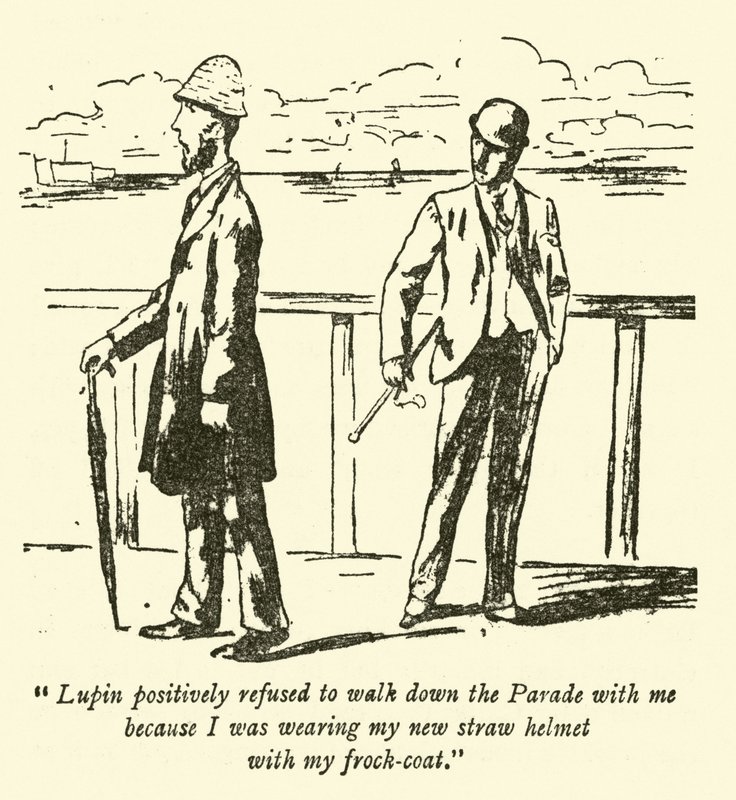 Lupin geçit töreninde benimle yürümeyi kesinlikle reddetti çünkü frakımla yeni hasır miğferimi giyiyordum. by Weedon Grossmith