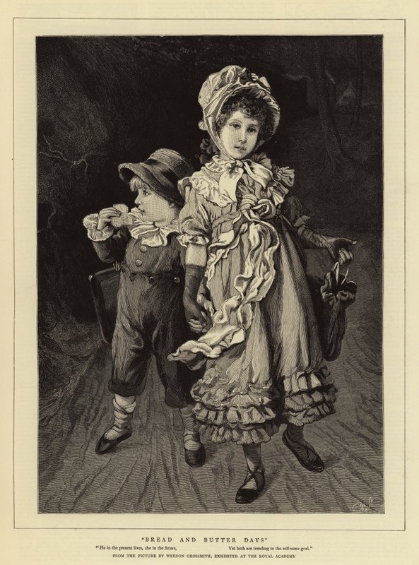 Ekmek ve Tereyağı Günleri (gravür) by Weedon Grossmith