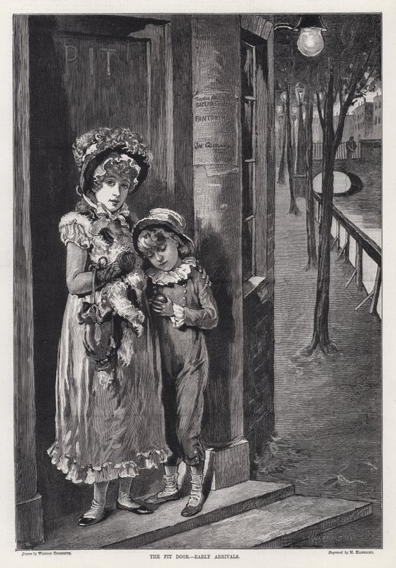 Çukur Kapısı, Erken Gelenler (gravür) by Weedon Grossmith