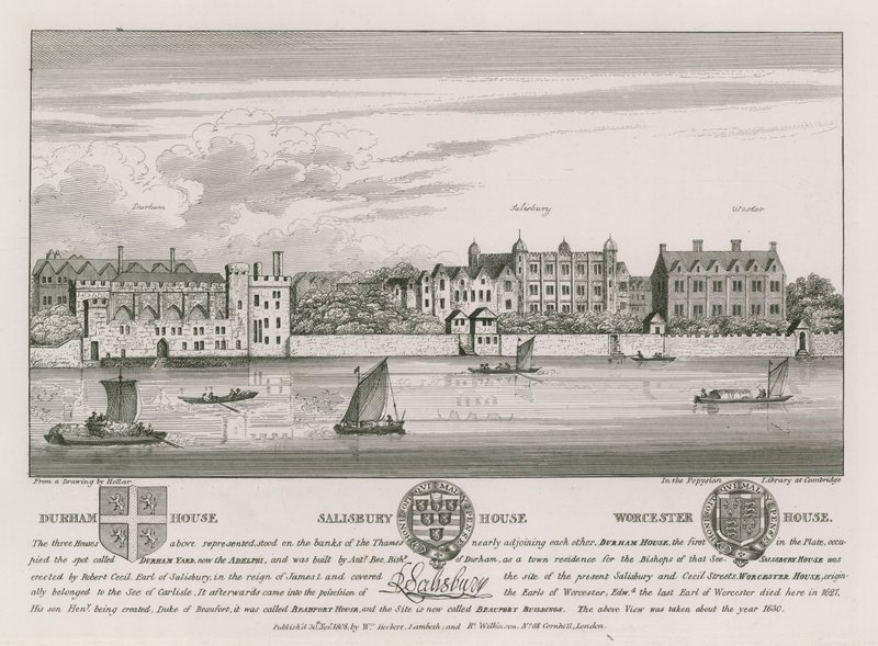 Durham Evi, Salisbury Evi ve Worcester Evi by Wenceslaus Hollar