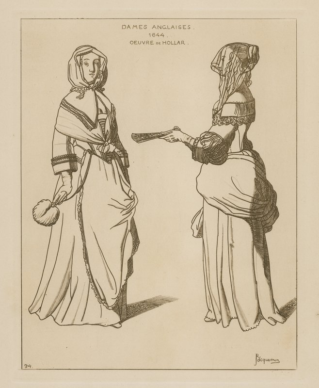 English women, 1644  by Wenceslaus Hollar