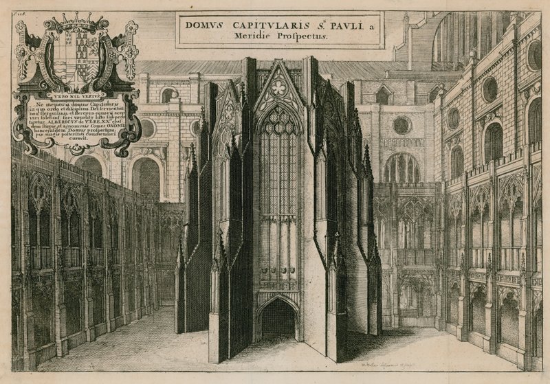 St Paul Katedrali, Londra by Wenceslaus Hollar