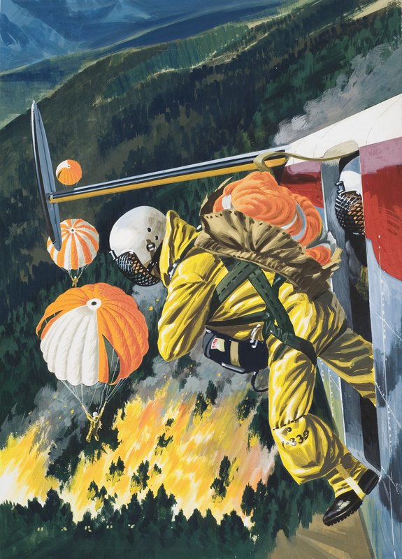 Paraşütçüler by Wilf (20th century) Hardy