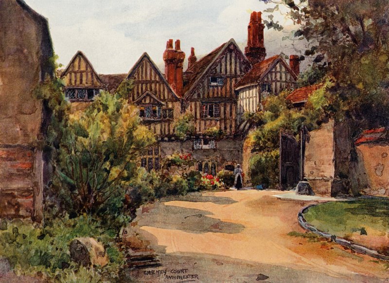 Cheney Court, Winchester (renkli taş) by Wilfrid Williams Ball