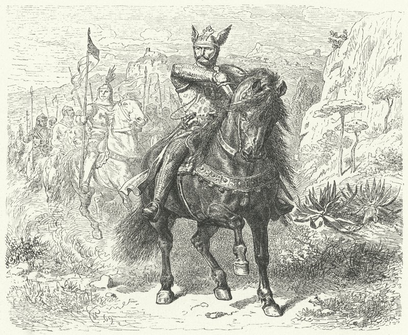 El Cid (gravür) by Wilhelm Camphausen
