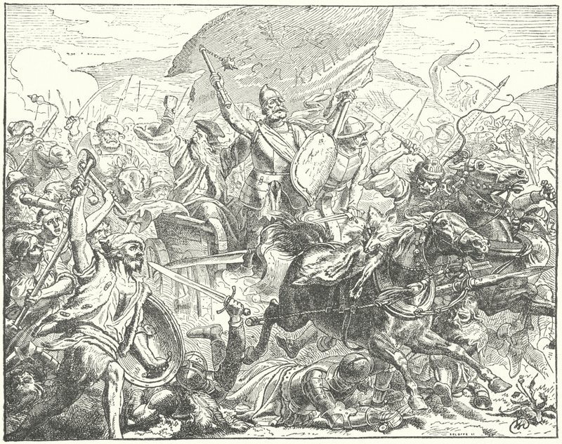 Çek general ve Hussite lideri Jan Zizka savaşta by Wilhelm Camphausen