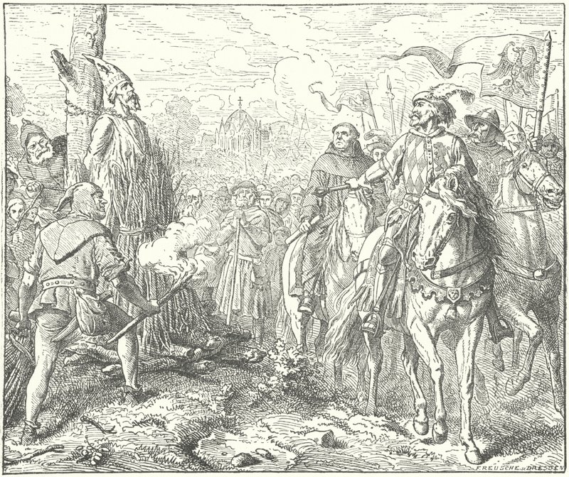 Jan Hus'un infazı by Wilhelm Camphausen