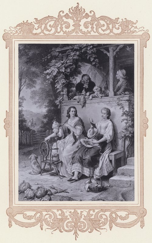 Friederike, hakikat ve şiir (lito) by Wilhelm von (after) Kaulbach