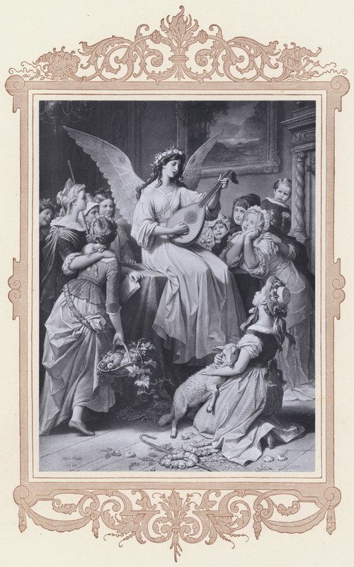 Mignon, Wilhelm Meister (taş) by Wilhelm von (after) Kaulbach