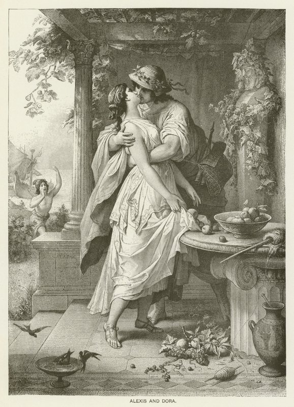 Alexis ve Dora by Wilhelm von Kaulbach