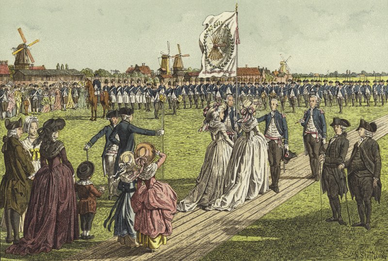 Bir afiş töreni, 1786 by Willem II Steelink