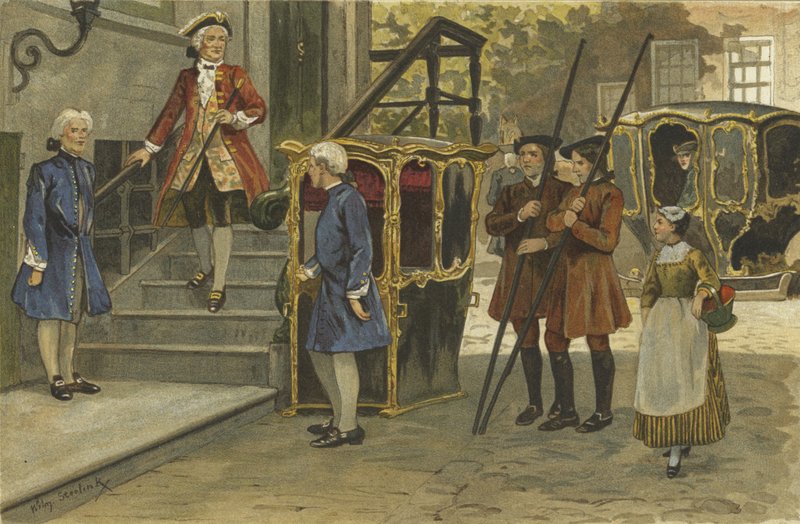 Sedan chair and sleigh, Netherlands, mid 18th Century  by Willem II Steelink