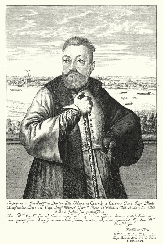 Adam Kazanowski, Polonya-Litvanya asilzadesi (gravür) by Willem (c.1597 1660) Hondius