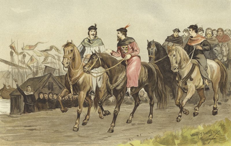 Floris V, Hollanda Kontu ve Amstel Kralı IV. Gijsbrecht, 26 Temmuz 1274 by Willem II Steelink