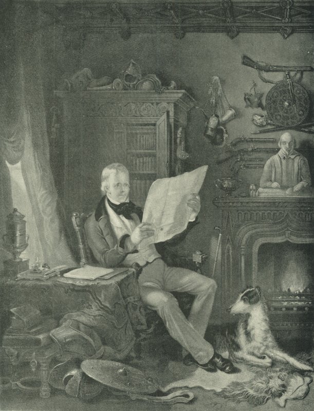 Sir Walter Scott at Abbotsford (gravure) by William Allan
