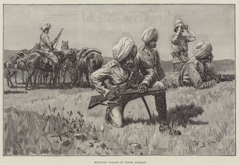 Yukarı Burmah Askeri Polisi by William Barnes Wollen