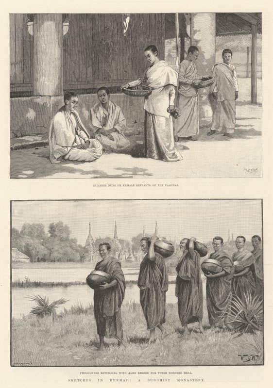 Bir Budist Manastırı olan Burma