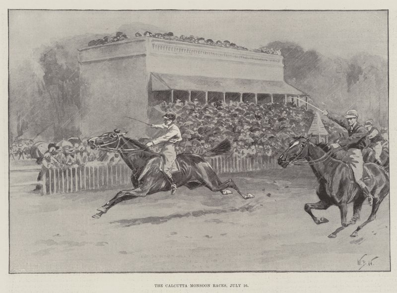 Kalküta Muson Yarışları, 16 Temmuz by William Barnes Wollen