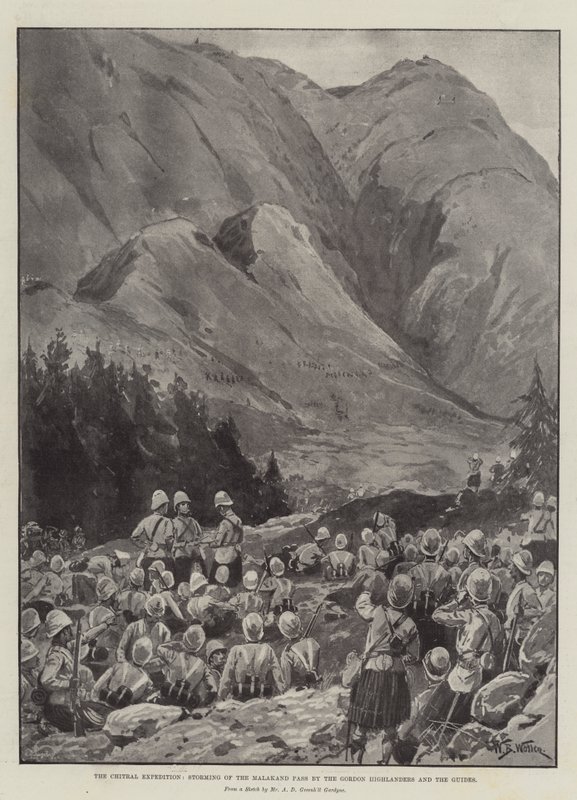 Chitral Expedition, Gordon Highlanders ve Guides tarafından Malakand Geçidi