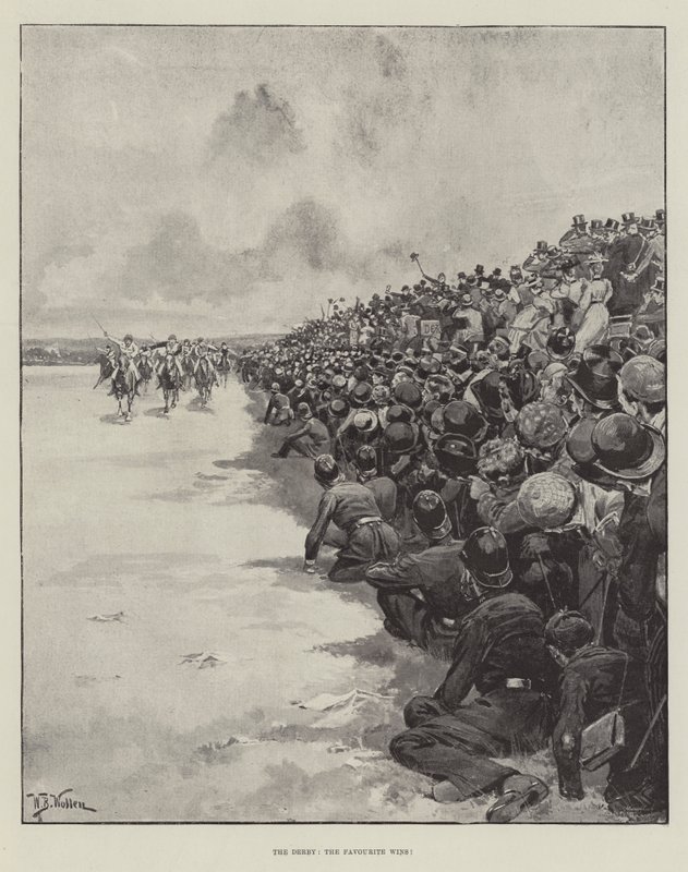 Derbi, Favori kazanır! by William Barnes Wollen