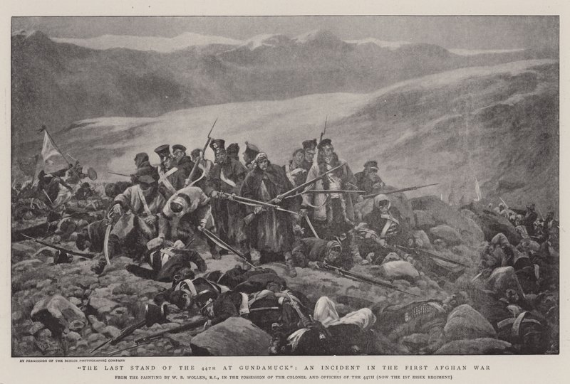 Birinci Afgan Savaşında Bir Olay olan Gundamuck'taki 44. Ordunun Son Direnişi by William Barnes Wollen