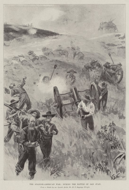 İspanyol-Amerikan Savaşı, San Juan Savaşı sırasında by William Barnes Wollen