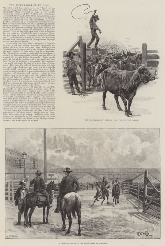 Chicago Stockyards by William Barnes Wollen