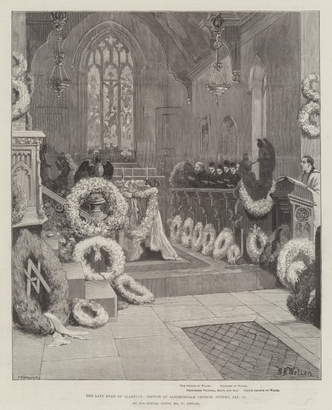 Merhum Clarence Dükü, Sandringham Kilisesi