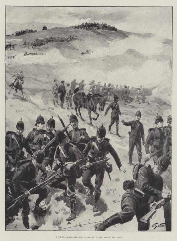 Paskalya Yürüyüşü Müfrezesi ile Mücadelenin Sonu by William Barnes Wollen