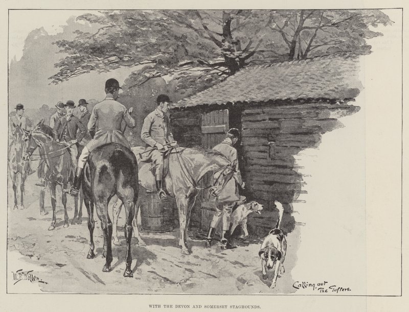 Devon ve Somerset Staghounds ile by William Barnes Wollen