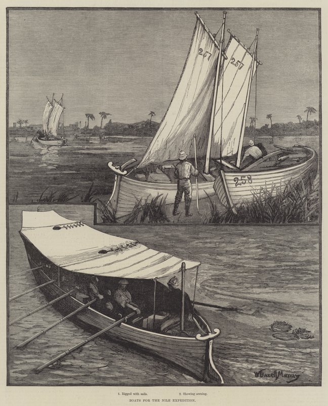 Nil Seferi için Tekneler by William Bazett Murray