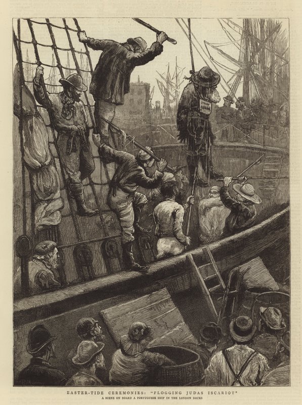 Paskalya Gelgit Törenleri, Kırbaçlama Judas Iscariot by William Bazett Murray
