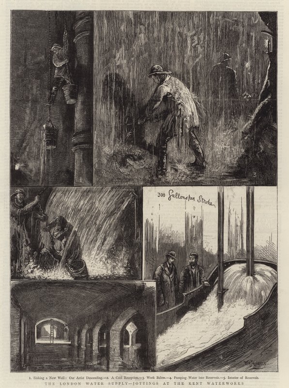 The London Water Supply, jottings at the Kent Waterworks  by William Bazett Murray