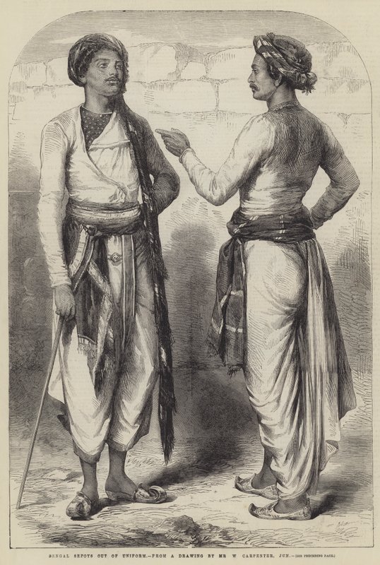 Üniformalı Bengal Sepoys by William Carpenter