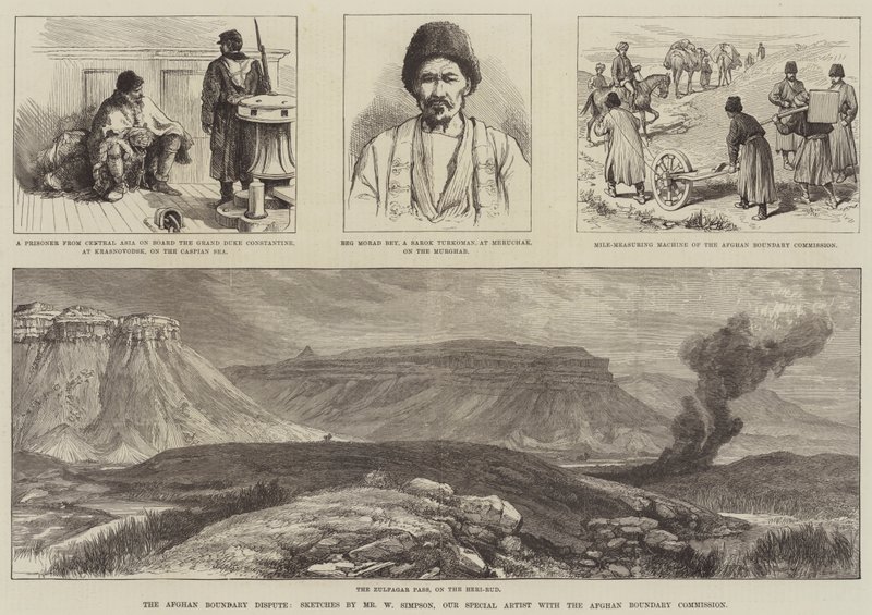 Afgan Sınır Anlaşmazlığı by William Crimea Simpson