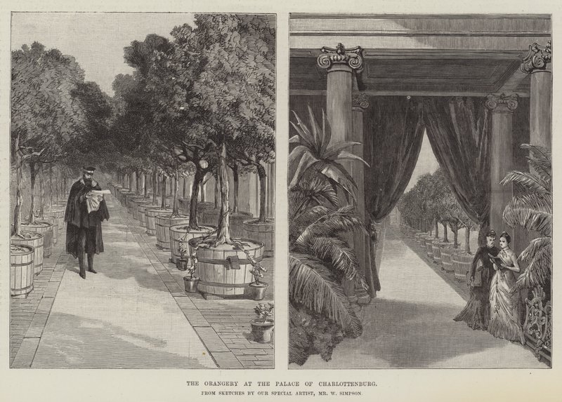 Charlottenburg Sarayı'ndaki Orangery by William Crimea Simpson