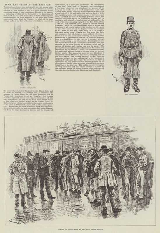 Doğu Yakasında Rıhtım İşçileri by William Douglas Almond