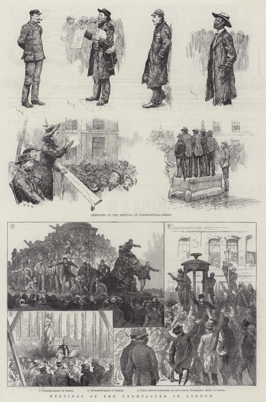 Meetings of the Unemployed in London  by William Douglas Almond