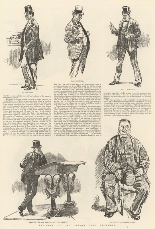 Londra Kömür Borsasında Eskizler by William Douglas Almond