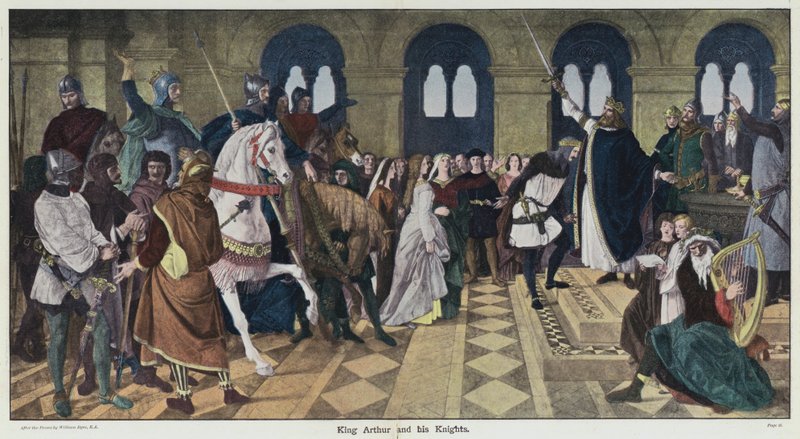 Kral Arthur ve Şövalyeleri by William Dyce
